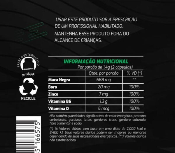 Maca com boro nutricional