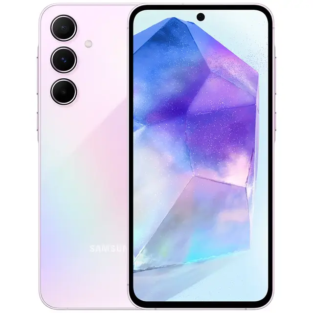 Smartphone Samsung Galaxy A55 5G 6.6" Octa Core 256Gb 8Gb Câmera Tripla - Azul Claro - Quadriband